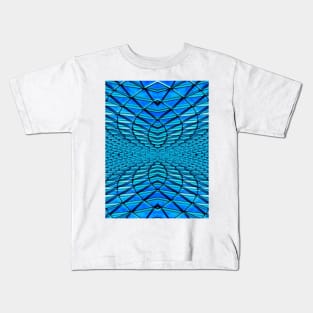 Mirrored steel glass grid ceiling closeup Kids T-Shirt